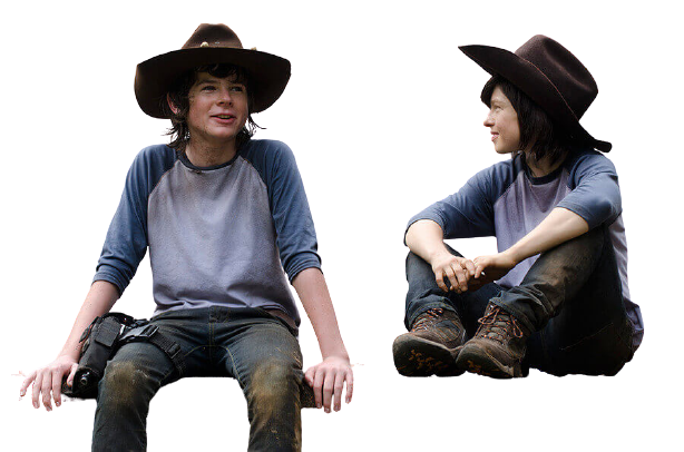 Chandler Riggs tem uma mulher como Dublê