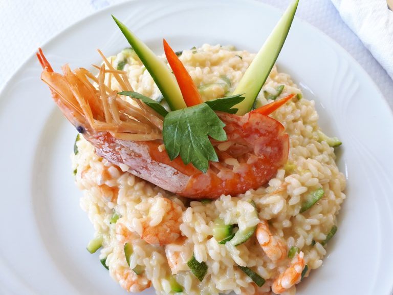 Risoto de camarão